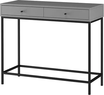 Produktbild von | Konsolentisch mit 2 Schubladen in MDF-Grau