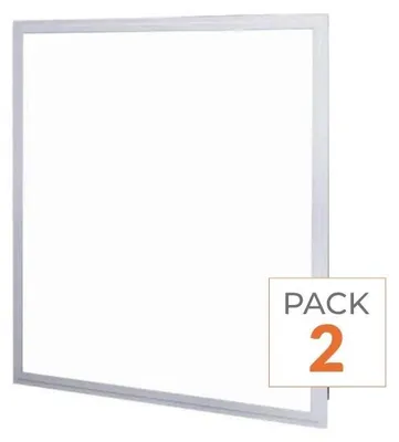 Image de Panneau LED UGR < 19, 36W, 60x60cm - Lot de 2 - Blanc neutre 4000K - 5500K