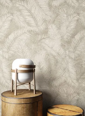 Produktbild von NEWROOM Tapete Gazali Taupe Vliestapete - Modern Dschungel Palmen  Germany
