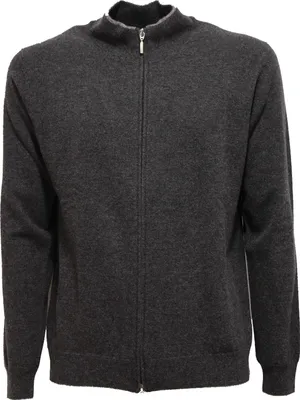 Produktbild von 0137V maglione lupetto full zip uomo ALTEA grigio lana sweater men