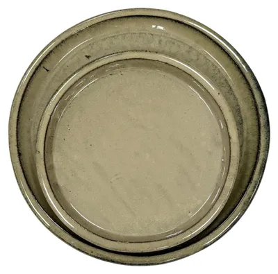 Produktbild von Provencelia Keramik Untersetzer BASE Apfelgrün, Ø20 x H5 cm, frostbeständig, handgefertigt, glasiert, Outdoor, Garten, Terrasse, winterfest