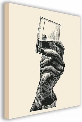 Zdjęcie produktu dla OBRAZ NA PŁÓTNIE 107 Whisky 40x40cm