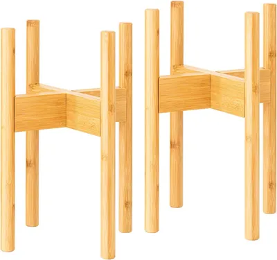 Produktbild von Bambus Pflanzenständer Set beige Innen Außen