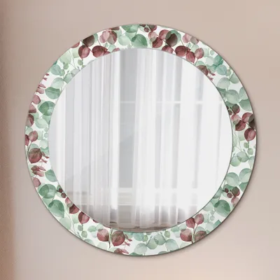 Produktbild von Ø70cm Modern Spiegel - Wandspiegel Wandmontage- Schlafzimmer - Eucaliptus