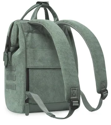Obrázok produktu pre CABAIA batoh na voľný čas Batoh s priehradkou na notebook Adventurer Recyklovaný zamatový batoh 18L Niagara tmavo zelená