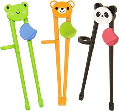 Image de Baguettes d'entraînement pour les tout-petits et les débutants – idéales pour acquérir la maîtrise des baguettes.