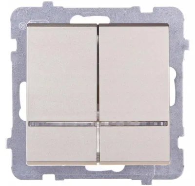 Obrázek produktu pro Ospel ŁP-2RS/m/39, Zlato, IP20, 250 V, 16 A, 71 mm, 42 mm