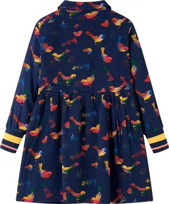 Immagine prodotto di Abito da Bambina a Maniche Lunghe Blu Marino 116
