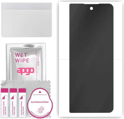 Produktbild von apgo Hydrogel Blickschutzfolie, Matt, kompatibel mit Samsung Galaxy Z Fold4, Privacy Displayschutzfolie, Schutzfolie mit Positionierhilfe, Anti-Spy, kratzfest, einfache Montage