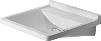 Produktbild von Duravit Waschtisch VITAL MED STARCK 3 ohne Überlauf, mit Hahnlochbank, 600 x 545 mm, Hahnloch-Vorstich weiß