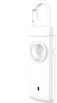 Produktbild von INF Wiederaufladbarer 130dB Personenalarm mit LED Licht, 2 Stück Weiß