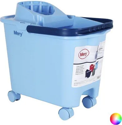 Produktbild von Putzeimer mit Rädern 14 Liter Fassungsvermögen, 39x37x25,5 cm, aus Kunststoff
