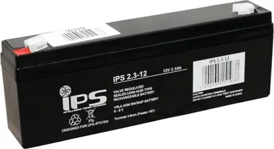 Immagine prodotto di IPS 2.3-12: batteria VRLA AGM 12 V 2,3 A, 6-9 anni, T1 4,8 mm