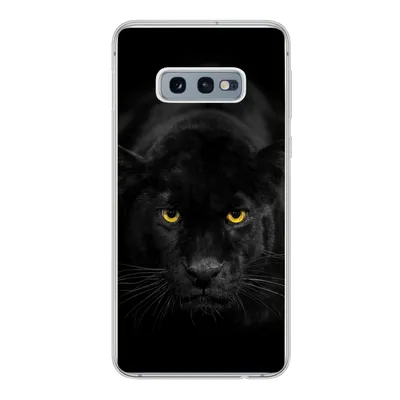 Produktbild von MuchoWow® Handyhülle Schutzhülle Hülle für Samsung Galaxy S10e Leopard - Augen - Schwarz Silikon Softcase Handy Hülle - Handy