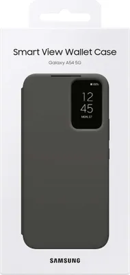 Produktbild von Samsung Smart View Wallet Case für Samsung Galaxy A54 5G Cover mit Smart Flip Window Card Wallet Schwarz (EF-ZA546CBEGWW) Handyhülle