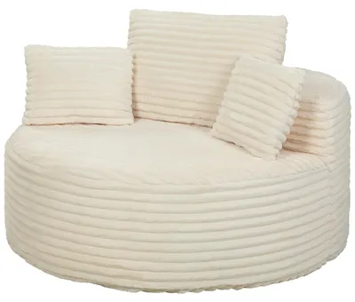Produktbild von HOMCOM Sessel Loungesessel mit Extra Tiefer, Breiter Sitzfläche bis 250kg Creme