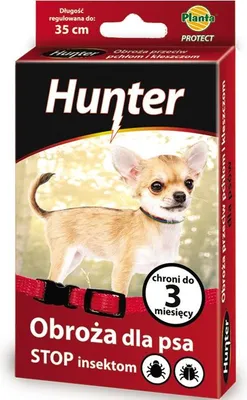 Zdjęcie produktu dla Obroża przeciw pchłą i kleszczą dla psa materiałowa Hunter r. S