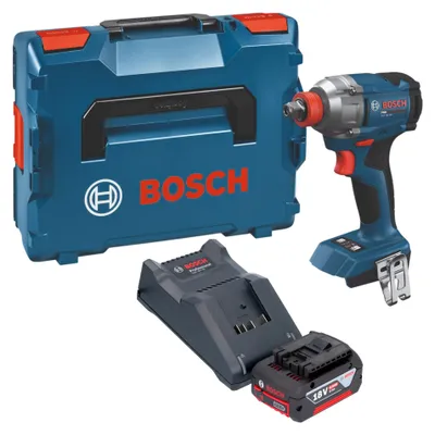 Image de Visseuse à chocs sans fil Bosch GDX 18V-285 Professional 18 V 285 Nm + 1 batterie 4,0 Ah + chargeur + L-Boxx