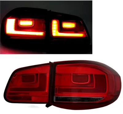 Produktbild von Rückleuchten Facelift Optik Dunkelrot für VW Tiguan 5N 2007-2011 LED Lightbar