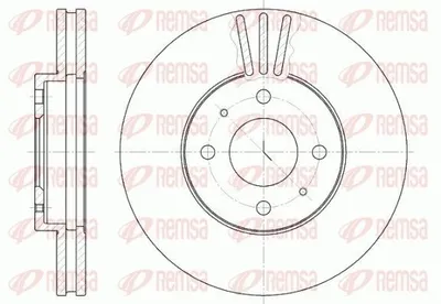 Produktbild von 2x REMSA Bremsscheibe 6530.10 vorne für NISSAN ALMERA I Hatchback (N15) 257mm