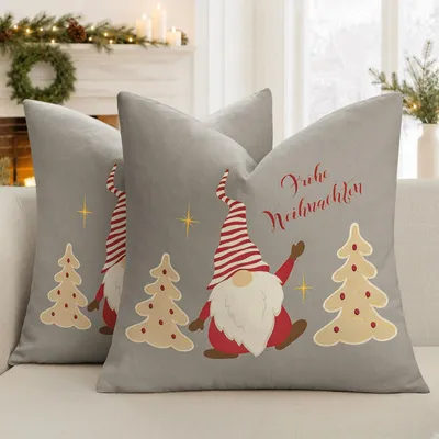 Obrázok produktu pre Sada 2 vianočných obliečok na vankúše 40x40 cm