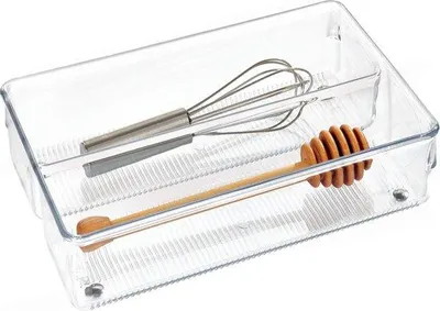 Produktbild von Famanu Besteckkasten-Organizer mit Antirutschfüßen - transparent, groß