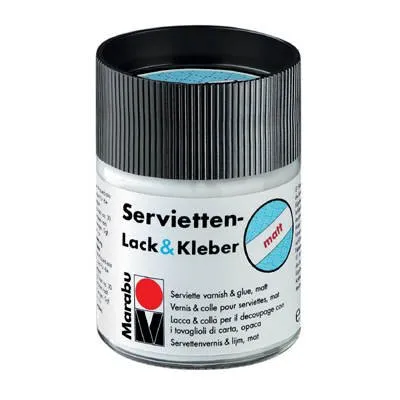 Produktbild von Marabu Servietten Lack & Kleber matt 50 ml im Glas