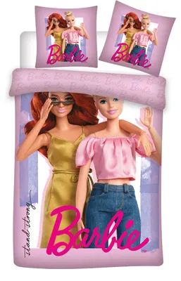 Produktbild von Barbie Mädchen Wende Bettwäsche 135 x 200 cm 100% Baumwolle