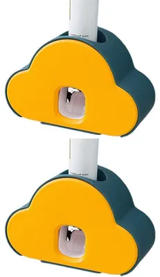 Produktbild von Automatischer Zahnpasta-Squeezer 2-in-1-Zahnbürstenhalter, Wandmontierter Zahnpastaspender für Kinder und Familienbadezimmer