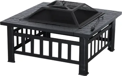 Produktbild von M MCombo Feuerschale mit Grillrost & Funkenschutz 81x81x44,5 cm, 0039
