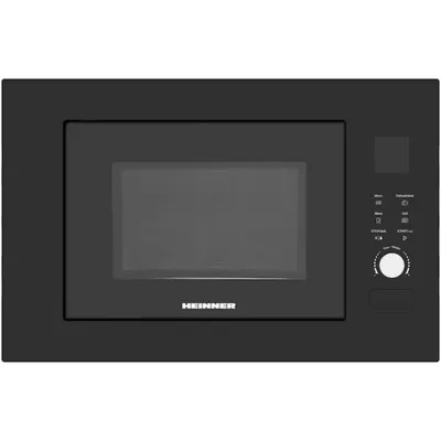 Produktbild von Heinner HMW-BI2360BK Einbau-Mkrowelle, 23L, 800W, Grill, LED, Kindersicherung, Schwarz
