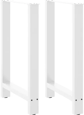 Obrázok produktu pre Nohy konferenčného stolíka biele 2 ks 60x(90-91) cm oceľ