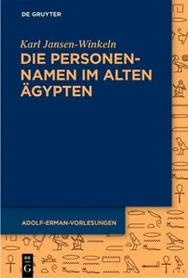 Zdjęcie produktu dla Die Personennamen im Alten Ägypten