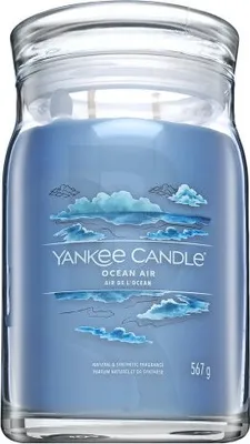 Produktbild von Yankee Candle Signature, Zylinder, Blau, Bernstein, Jasmin, Sandelholz, 90 h, 1 Stück(e)
