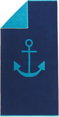 Produktbild von Erwin Müller Strandtuch marine-türkis 90x180 cm