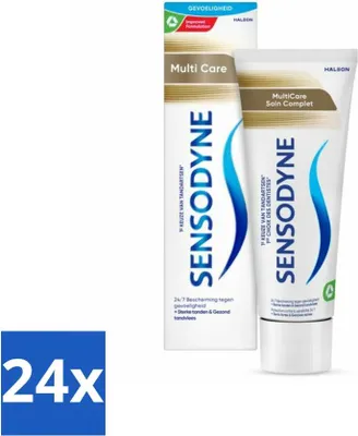 Obrázok produktu pre Sensodyne zubná pasta MultiCare Complete Dental Care 75 ml - hodnotné balenie - 24 kusov