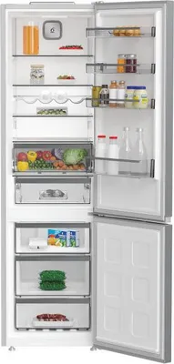 Image de Whirlpool WHK 26402 XP4E, 355 l, Système sans givre (réfrigérateur), SN-T, 6 kg/24h, E, Acier inoxydable