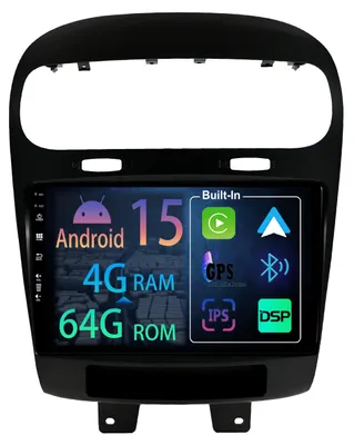 Obrázek produktu pro Autorádio s Androidem 15, 9 palců, pro vozidla FIAT Freemont, rok výroby 2012-2020 - 4+64GB, GPS, Bluetooth