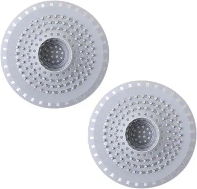 Produktbild von Famanu Set von 2 Silikon-Abflussfiltern mit Saugnapf - ideal für Bad und Küche