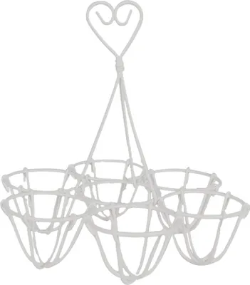 Produktbild von Clayre & Eef Eierhalter Ø 19x19 cm Weiß Metall