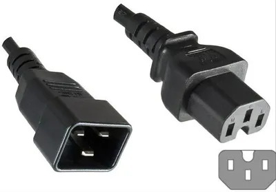 Zdjęcie produktu dla Microconnect PE152018, 1,8 m, C20 panel, C15 panel, H05V2V2-F, 250 V, 16 A