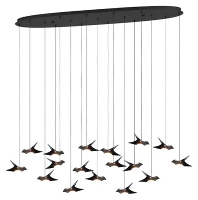 Productafbeelding van Hanglamp Paratebueno rechthoekig met vogeltjes
