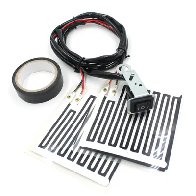 Obrázek produktu pro Elektrické vyhřívané rukojeti pro motocykly – 12V vyhřívané rukojeti s regulací teploty, vyhřívané podložky pod rukojeti s vypínačem, nastavitelná teplota pro motocykly