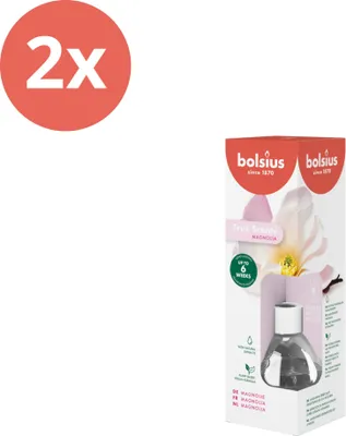 Produktbild von Bolsius - True Scents - Duftstäbchen - 60 ml - Magnolie - Vorteilspack - 2 Stücke