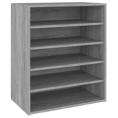 Image de vidaXL Armoire à chaussures Gris Sonoma 60x35x70 cm Bois composite