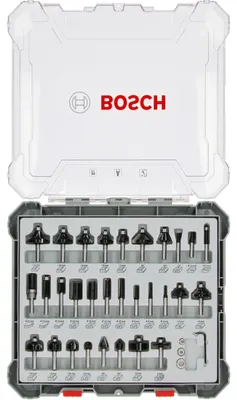 Immagine prodotto di Bosch 2607017474 Bosch 30 tlg Set di fräser misti 6mm Schaft