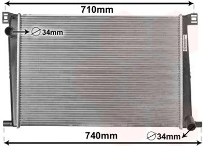 Produktbild von Van Wezel Motorkühler für Mini