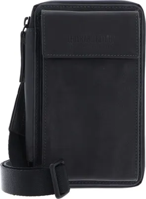 Image de LEONHARD HEYDEN Cuir sac pour téléphone portable sac à épaule bandoulière Den Haag Phone Bag Grey gris foncé