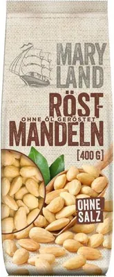 Obrázok produktu pre Pražené blanšírované mandle.Maryl.400g