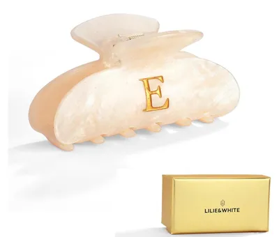 Image de Pince à cheveux femme Lettre E Antiallergique Peau douce Or Bijoux de cheveux